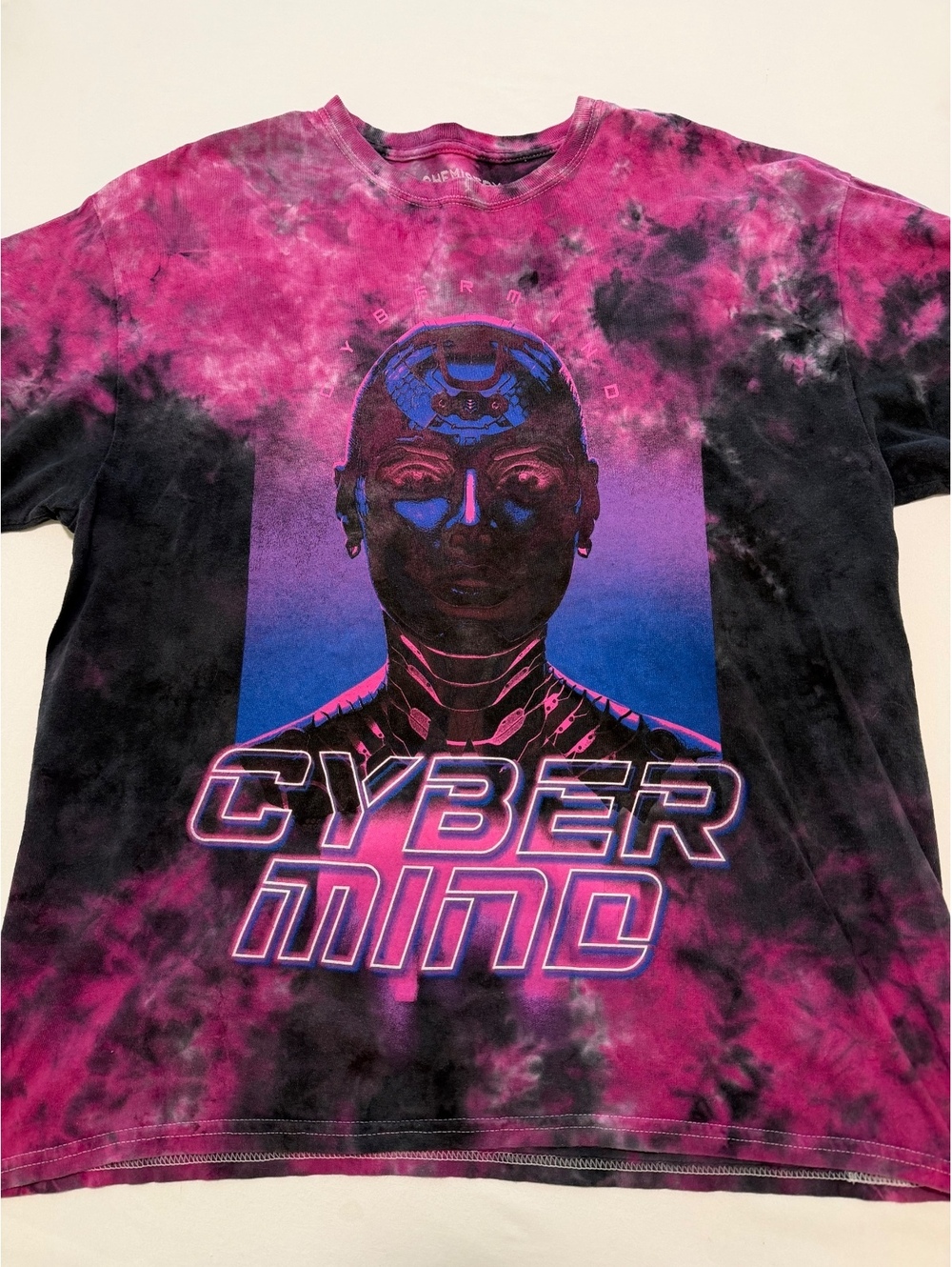 Chemistry Cyber Mind Tie-Dye Graphic T-Shirt XL
